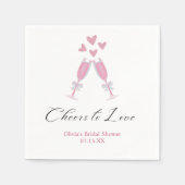 Serviette En Papier Apprécier les vins Dégustation Fête des mariées mo (Devant)