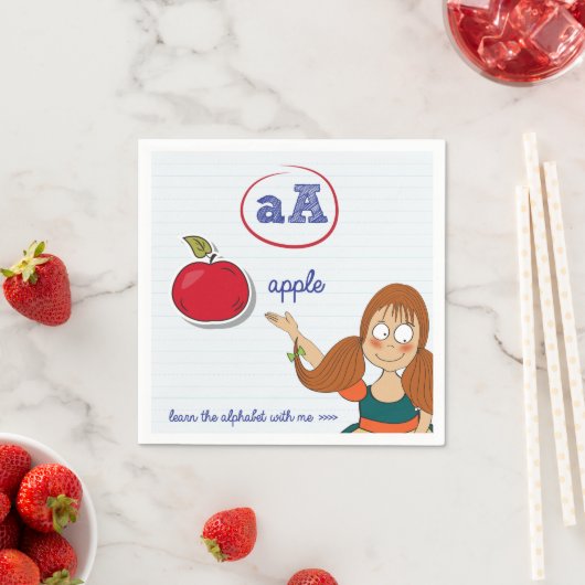 Serviette En Papier Apprendre L'Alphabet Papier serviettes (En situation)