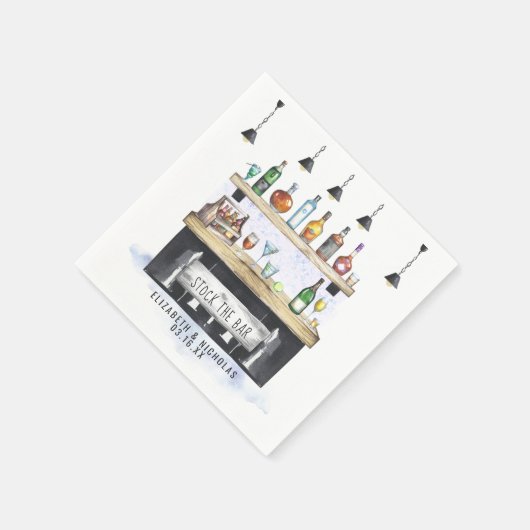 Serviette En Papier Approvisionnez le bar | Cadeau personnalisé pour c (Coin)