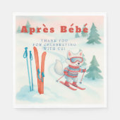 Serviette En Papier Après Bébé ski Arctic Fox (Devant)