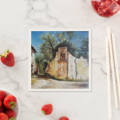 Serviette En Papier APRÈS-MIDI À RIMAGGIO / Vue Toscane (En situation)