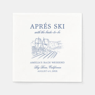 Serviette En Papier Après Ski Avec La Mariée Avant Le Grand Jour Week-