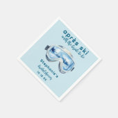 Serviette En Papier Après-ski Sport d'hiver Aquarelle Enterrement de v (Coin)