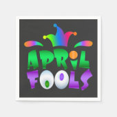Serviette En Papier April Fools Day Drôle Jester moderne (Devant)
