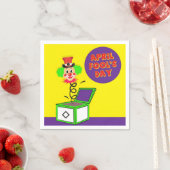 Serviette En Papier April Fools Paper Napkins (En situation)