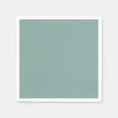 Serviette En Papier Aqua bleu uni (Devant)