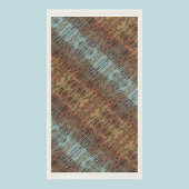 Serviette En Papier Aqua Brown et Orange Abstrait