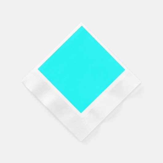 Serviette En Papier Aqua (couleur solide) (Coin)