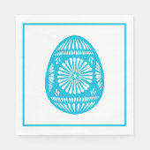 Serviette En Papier Aqua Easter Egg Classic (Devant)