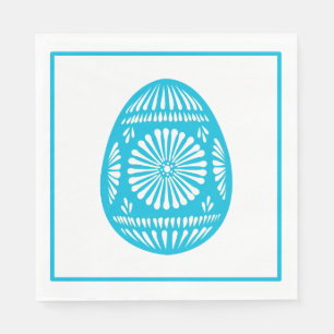 Serviette En Papier Aqua Easter Egg Classic