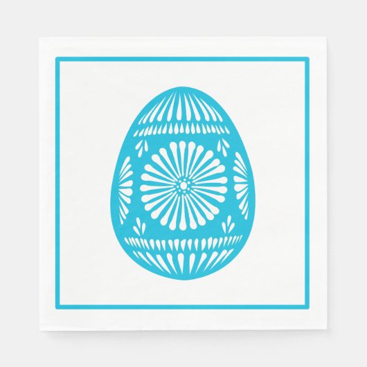 Serviette En Papier Aqua Easter Egg Classic (Devant)