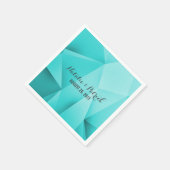 Serviette En Papier Aqua Jewel Tones Mariage Papier (Coin)