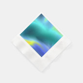 Serviette en papier aqua lumineuse (Coin)