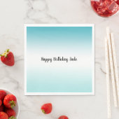 Serviette En Papier Aqua Ombre (En situation)