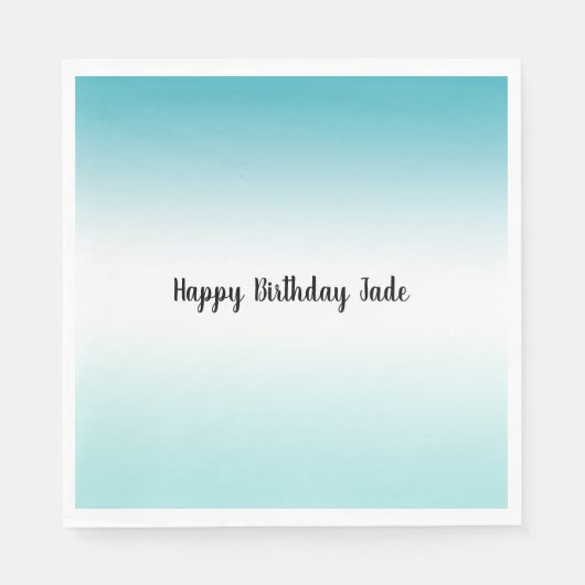 Serviette En Papier Aqua Ombre (Devant)