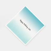 Serviette En Papier Aqua Ombre (Coin)