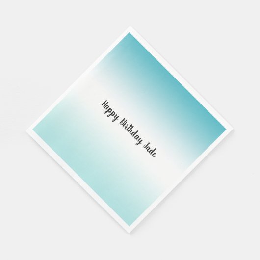 Serviette En Papier Aqua Ombre (Coin)