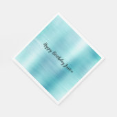 Serviette En Papier Aqua Stripe (Coin)