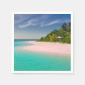 Serviette En Papier Aquamarine Ocean Tropical Beach Scenic (Devant)