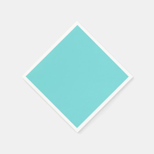 Serviette En Papier Aquamarine solide (Coin)