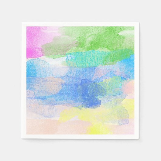 Serviette En Papier Aquarelle (Devant)