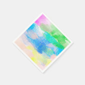 Serviette En Papier Aquarelle (Coin)