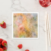 Serviette En Papier Aquarelle (En situation)