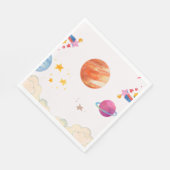 Serviette En Papier Aquarelle à thème de l'espace - Lumière (Coin)