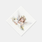Serviette En Papier Aquarelle Angel Girl (Coin)