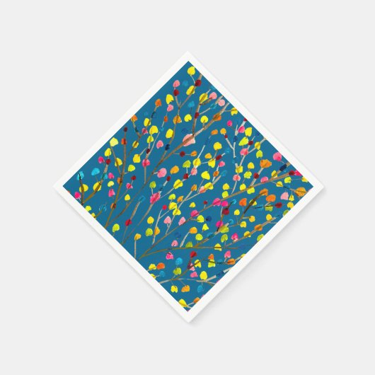 Serviette En Papier Aquarelle arc-en-ciel (Coin)