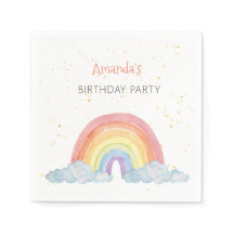 Aquarelle Arc-en-ciel Fête d'anniversaire Couleurs