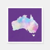 Serviette En Papier Aquarelle Australie (Devant)