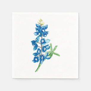 Serviette En Papier Aquarelle bleu 2