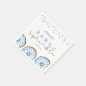 Serviette En Papier Aquarelle bleu beignets Bébé Sprinkle Douche (Coin)