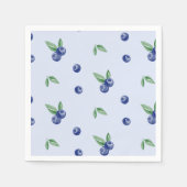 Serviette En Papier Aquarelle bleu bleuté doux anniversaire (Devant)