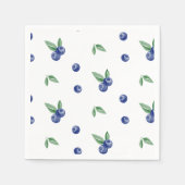 Serviette En Papier Aquarelle bleu bleuté doux anniversaire (Devant)