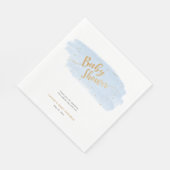 Serviette En Papier Aquarelle bleu et or Garçon Bébé Sprinkel (Coin)