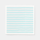 Serviette En Papier Aquarelle Bleue Bleu Simple Moderne (Devant)