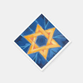 Serviette En Papier Aquarelle bleue de David Hanoukka (Coin)