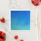 Serviette En Papier Aquarelle bleue Ombre (En situation)