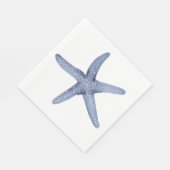 Serviette En Papier Aquarelle bleue Starfish Partie nautique Napkin (Coin)