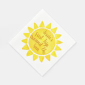 Serviette En Papier Aquarelle Boho 1er Anniversaire serviettes - Premi (Coin)