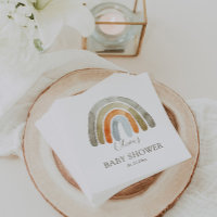 Aquarelle Boho Rainbow Baby shower