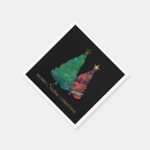 Serviette En Papier Aquarelle brillante mignonne Papier de Noël Napki (Coin)