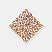 Serviette En Papier Aquarelle brosse traits - effet rouillé (Coin)