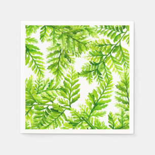 Serviette En Papier Aquarelle Chartreuse Green Fermes Motif Mariage