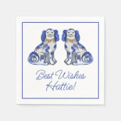 Serviette En Papier Aquarelle Chiens de Staffordshire (Devant)