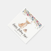 Serviette En Papier Aquarelle Chihuahua Chien fête d'anniversaire Merc (Coin)