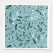 Serviette En Papier Aquarelle chute feuilles 2 (Devant)