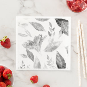 Serviette En Papier Aquarelle chute feuilles 8